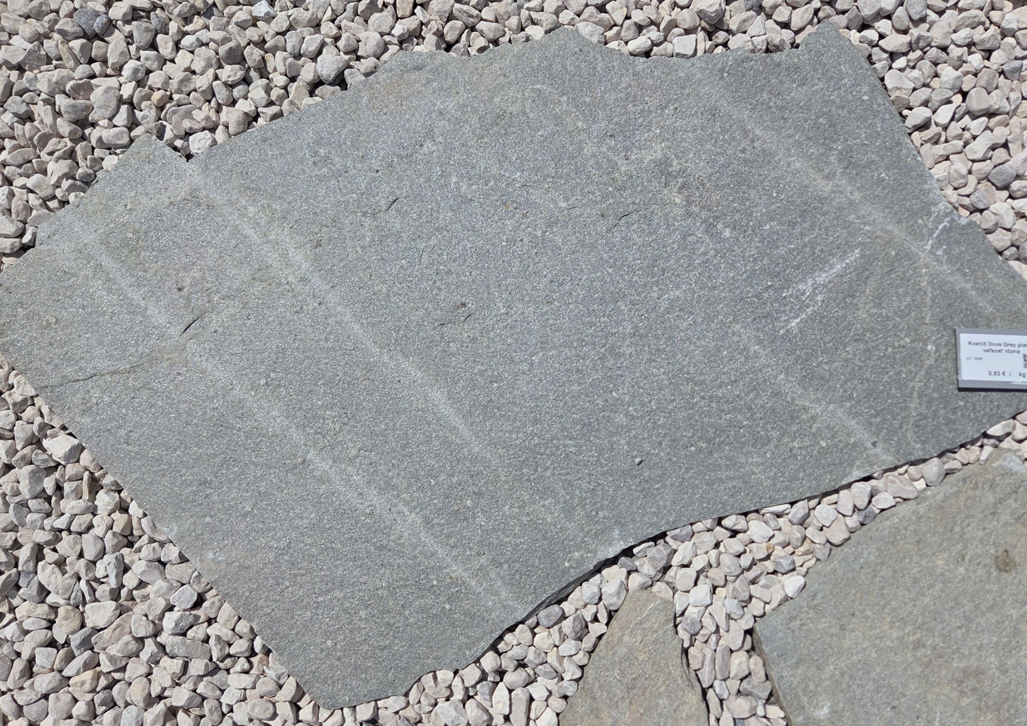 Platne - šlapáky z Kvarcitu Dove Grey