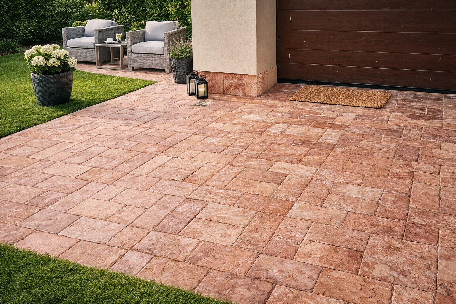 Dlažba Travertín RED 30,5x15,2cm vonkajšia dlažba