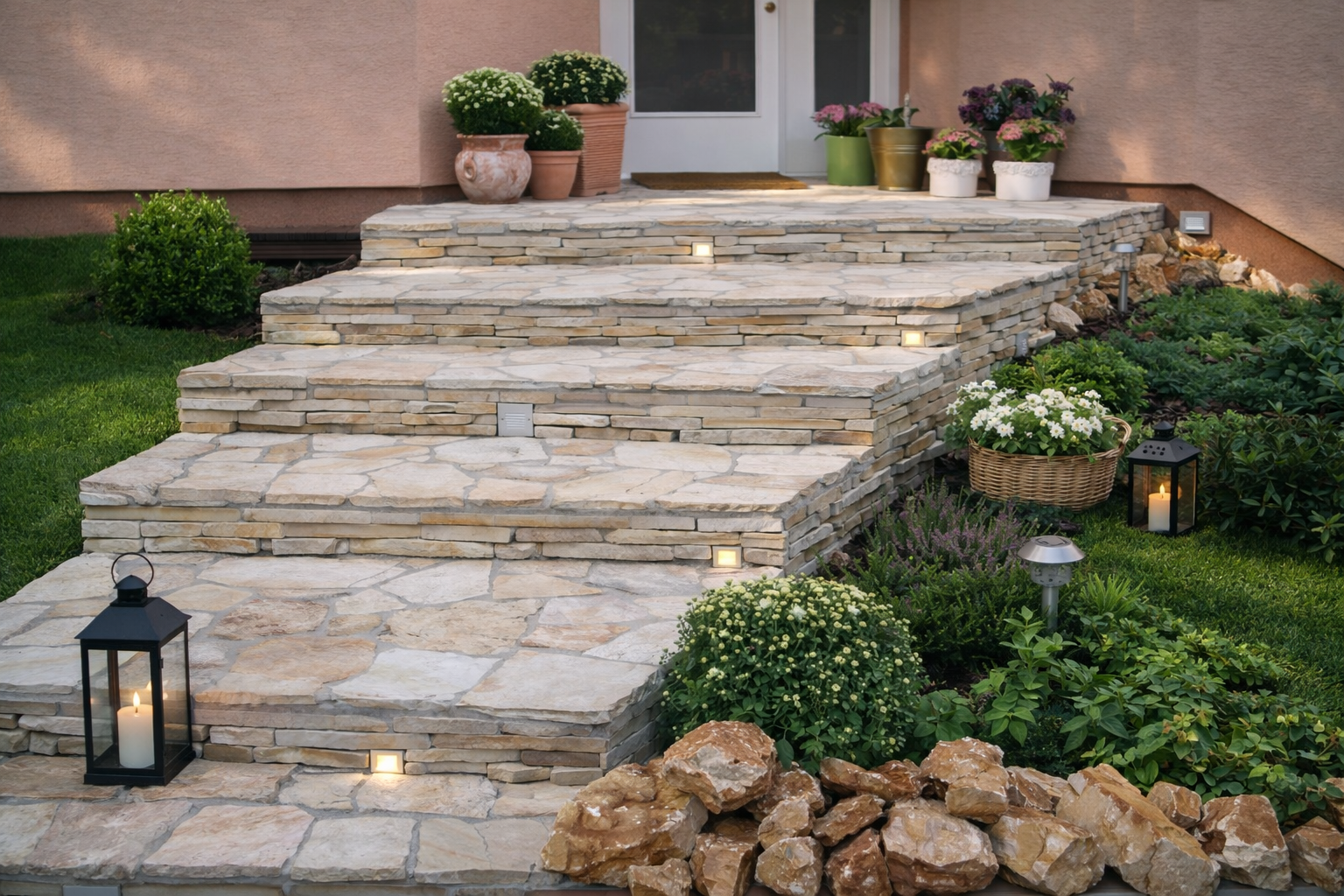 Kamenná dlažba Vápenec B4 2-3cm