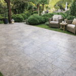 Dlažba Travertín Silver FV 12mm, rezané hrany