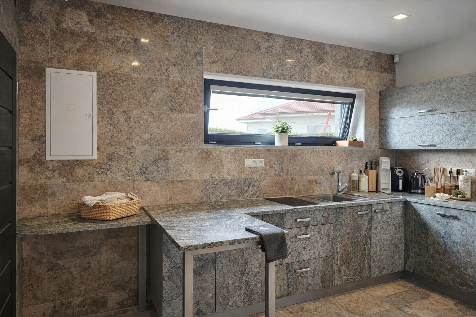 Travertínový obklad Silver CC 61 cm x 30,5 cm x 1,2 cm, leštený - plnený povrch. Kamenný obklad