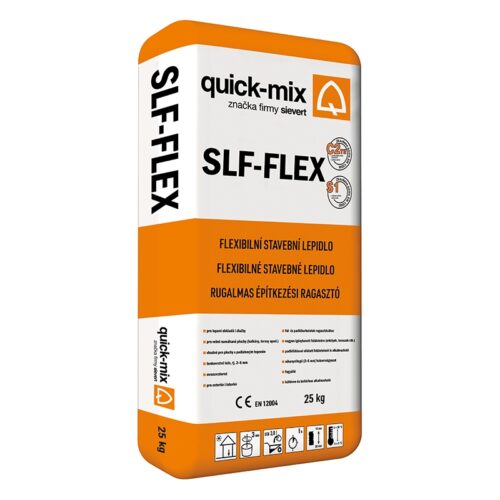 Flexibilné nemrznúce lepidlo Quickmix SLF-Flex, pre prírodný kameň. Sivá farba.25kg balenie.