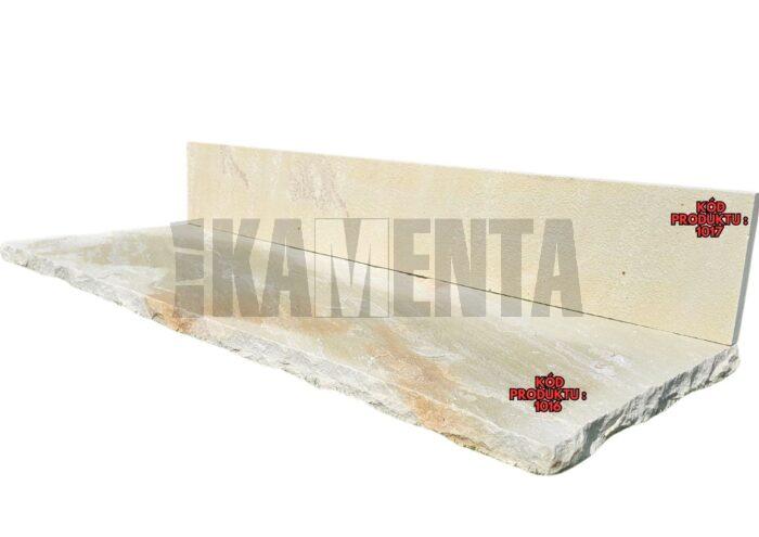 Kamenná schodnica z Pieskovca Mint , schodnica, strieška 100 x 35 , hrúbka 3 cm