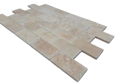 Travertín dlažba Classic PREMIUM 30,5 cm x 15,2 cm x 3 cm, matný - omielaný